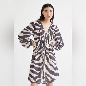 H & M zebra, print, sheer dress